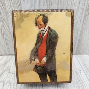 Vintage Reuge Robert Owen Clown Jewelry The‎ American Music Box Company *Video*